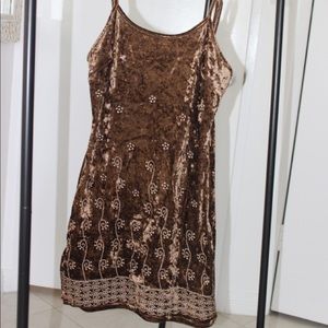 Velvet Brown Dress